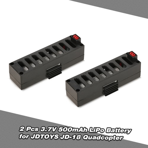 2pcs 3.7V 500mAh LiPo Battery for JDTOYS JD-18 JUN YI TOYS JY018 Wifi FPV Quadcopter