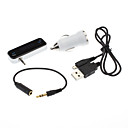 3.5mm FM Transmitter Handsfree Car Kit for Cell Phones and Mp3 with Build-in Battery
