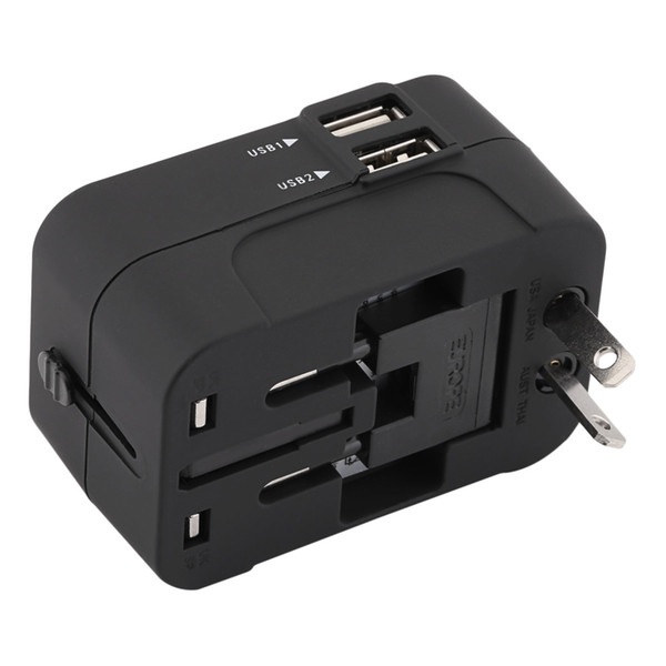 HHT202 International Power Travel Adapter Dual USB Port