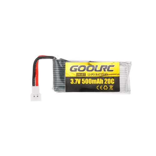 4pcs GoolRC 3.7V 500mAh 20C Li-po Battery with 4 in 1 U4 Fast Smart Charger for GoolRC T33 JJR/C H43WH Drone Quadcopter