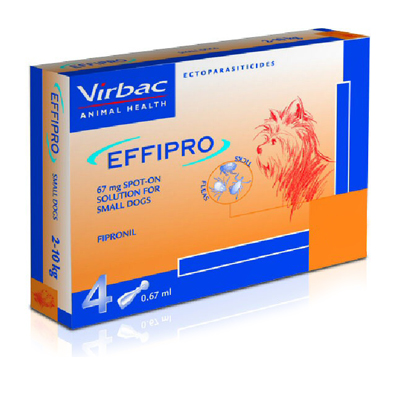 Effipro Spot-On Solution For Dogs Up To 22 Lbs 12 Pack