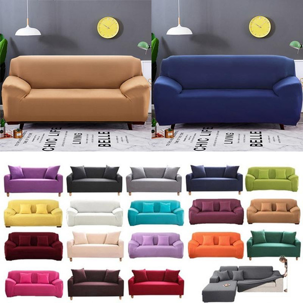 1/2/3/4 seaters Elastic Universal Sofa Cover Knitted Thicken Stretch Slipcovers Living Room Couch Cover Armchair