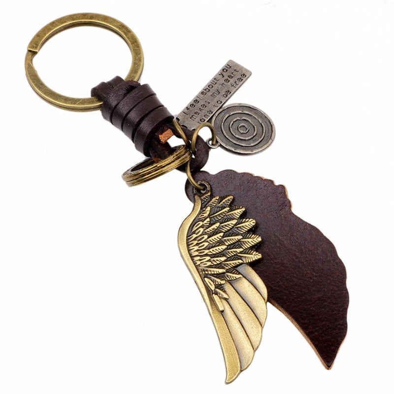 Fashion Contracted Creative Alloy Wing Key Ring