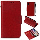 Case For Apple iPhone X / iPhone 8 / iPhone XS Wallet / Card Holder / Magnetic Full Body Cases Solid Colored Hard PU Leather for iPhone XS / iPhone XR / iPhone XS Max