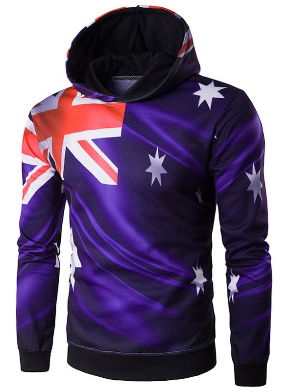 3D Flag of Australia Print Hoodie