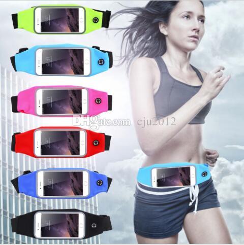 Gym Waist Bag Waterproof Sport Case For iPhone x 8 5s 6 6S 7 Plus Samsung Galaxy S5 S6 s7 edge s8 note8 Running Wallet Mobile Phone