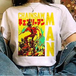 Inspired by Chainsaw Man Pochita T-shirt Anime Cartoon Anime Classic Street Style T-shirt For Men's Women's Unisex Adults' Hot Stamping 100% Polyester miniinthebox