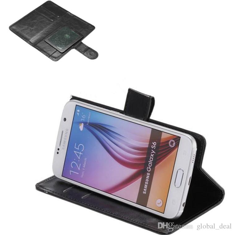 Universal Wallet PU Flip Leather Case Cover For 3.8 4.0 4.3 4.8 5 5.5 6.3 inch for Mobile Phone iPhone Samsung