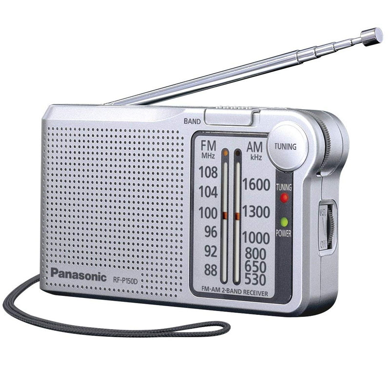 Panasonic RF-P150DEG-S Portable FM/AM Radio - Silver