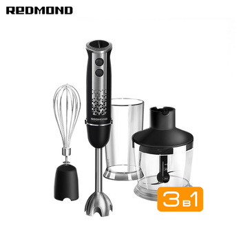 Blender REDMOND RHB-2913 immersion with wisk with chopper Shredder machine Household appliances for kitchen