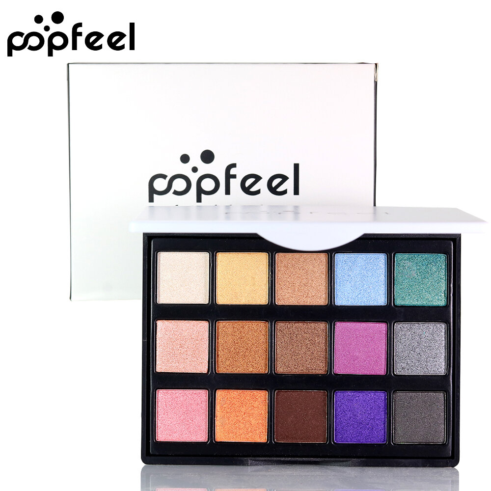 POPFEEL Mini 15 Farbiges Lidschatten-Make-up Hochglanz 2 Farben Verfügbares Augen-Make-up