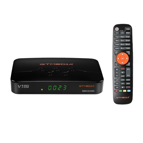GTMEDIA V7 PRO TV-Empfänger DVB-S / S2 / S2X + T / T2 TV-Decoderspeicher 1G-Bit RAM-Unterstützung H.265 Albertis / Tivusat / BBC Satback