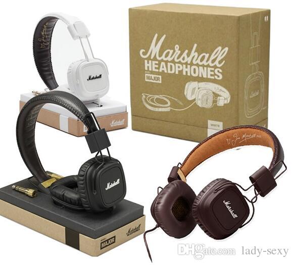 2016 Newest !!! Marshall Major headphones With Mic Deep Bass DJ Hi-Fi Headphone HiFi Headset Professional DJ Monitor Headphone