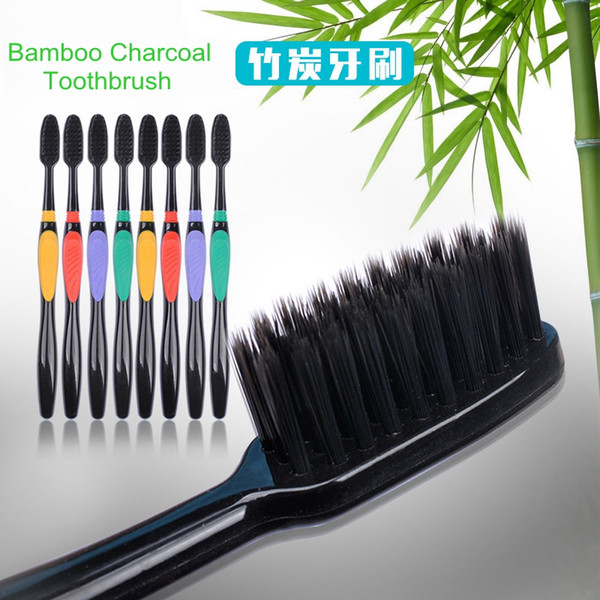 2017 New Arrival Toothbrush Bamboo Charcoal Teethbrush Nano Soft Toothbrush for Adult Travel Oral Hygiene DHL