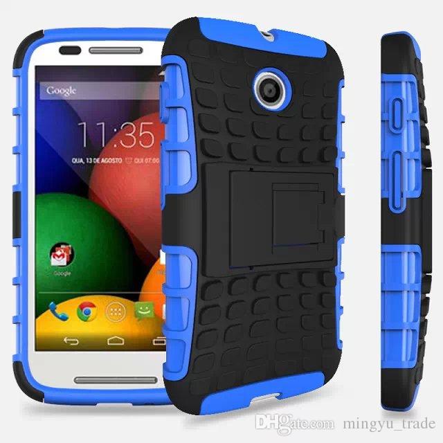 For moto E phone shell high-grade TPU + PC 2in 1 rubber Armor Defender Hybrid Heavy Duty phone case,1PCS Free shipping
