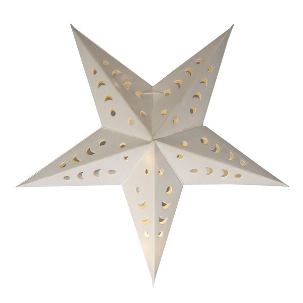 3-D Sterne "India", inkl. Nylonband, Ø14,5cm, 4er Set