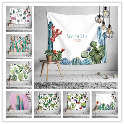  13 Design wall decor tapestry multifunction cactus printing tablecloth bed sheet beach towel nice home decoration party supplies