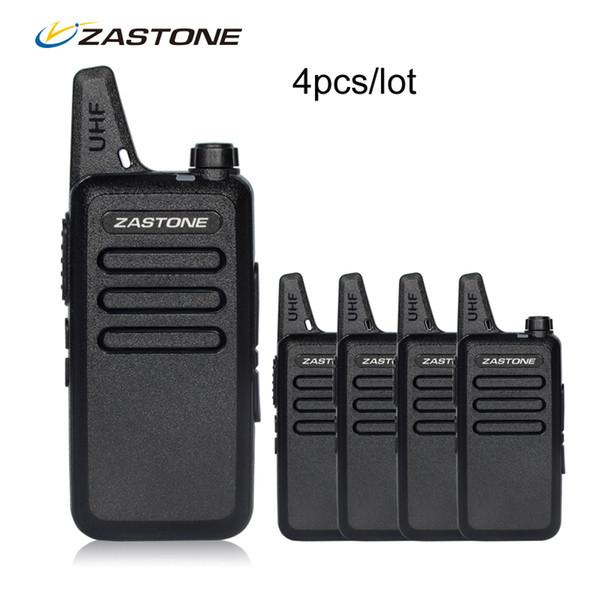 4pcs/lot Zastone X6 Portable walkie talkie UHF 400-470MHZ Walkie Talkie Kids Ham Radio Transceiver Mini Handheld Radio