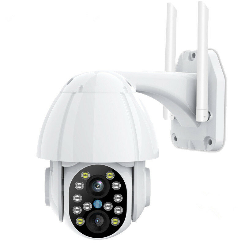 HD 1080P PTZ-WLAN-Kamera mit zwei Objektiven Auto-Tracking-Cloud für den Außenbereich CCTV-IP-Kamera für die Sicherheit
