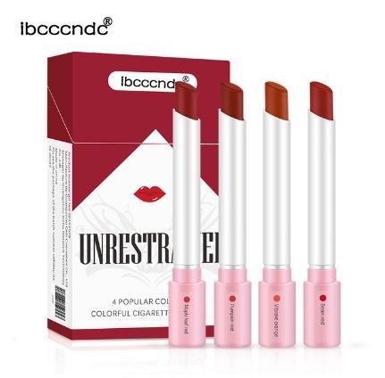 creative lipstick set 4 colors matte long lasting waterproof matt lip stick tube nude red lips makeup