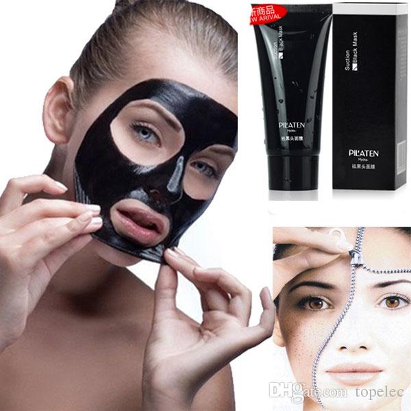 Pilaten Black Mask Deep Cleansing Face Mask Tearing Style Resist Oily Skin Strawberry Nose Acne Remover Black Mud Masks 60g free shipping DH
