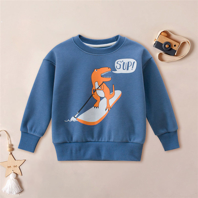 Fashionable Cartoon Animal Dinosaur Sweatershirt