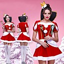 belleza campeón concurso de Miss etiqueta franela roja traje de navidad