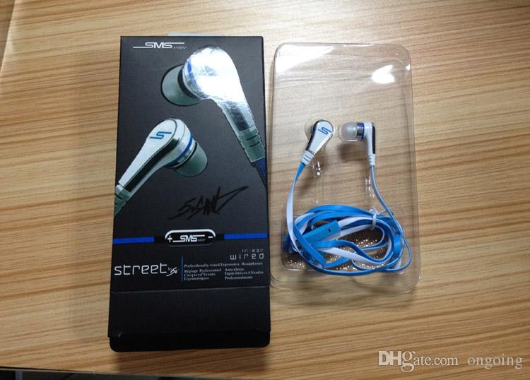 50 Cent SMS audio 50 mini cent in-earphone headphone Earbuds with Microphone STREET by 50 CENT with retail pack for iphone Samsung