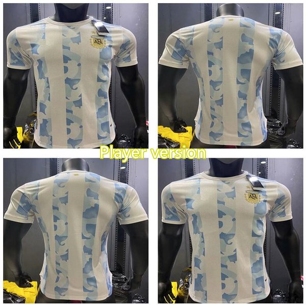 2020 2021 Argentina Player Version MESSI DI MARIA HIGUAIN icardi Soccer Jerseys DYBALA 20 21 Football Shirts AGUERO LAUTARO Uniforms EWQMN