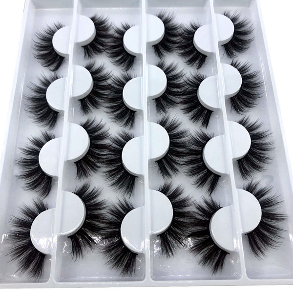 hbzgtlad 12 pairs 3d soft mink false eyelashes handmade wispy fluffy long lashes natural eye extension makeup kit cilios