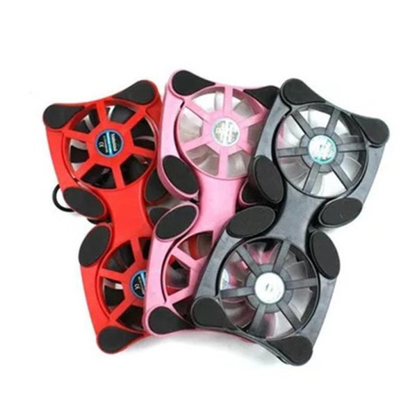 Laptop Cooling Pads Portable Radiator Folding Fan USB Silent With 2 Fans For 7 To 15 Inch Universal Notebook