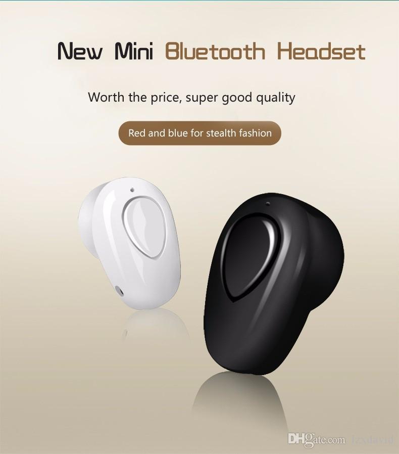 Hot New S520 Mini Bluetooth Headset Wireless Earphones Stealth Headset V4.1 In-ear Music Ear Buds Headset With Microphone