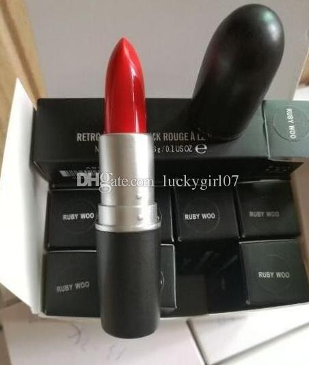 HOT NEW M Makeup Luster Lipstick Frost Lipsticks Matte Lipstick 3g 24 colors lipstick with english name 24 pcs lot free shipping