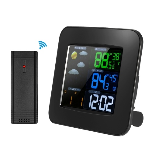 Multifunctional Wireless Color Weather Station Clock Thermometer Hygrometer Barometer