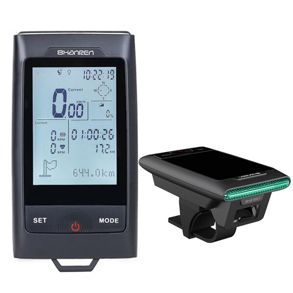 Shanren Wireless Large Screen Heart Rate Monitor GPS bluetooth Speed Sensor Smart Bike Computer 260L