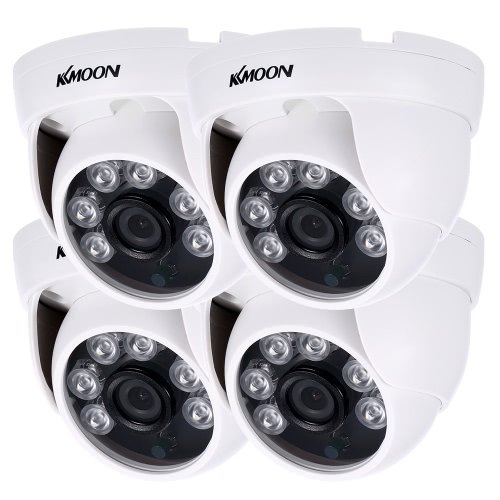KKmoon 4 * 960P AHD Dome Caméra CCTV IR Système PAL + Câble de surveillance 4 * 60ft