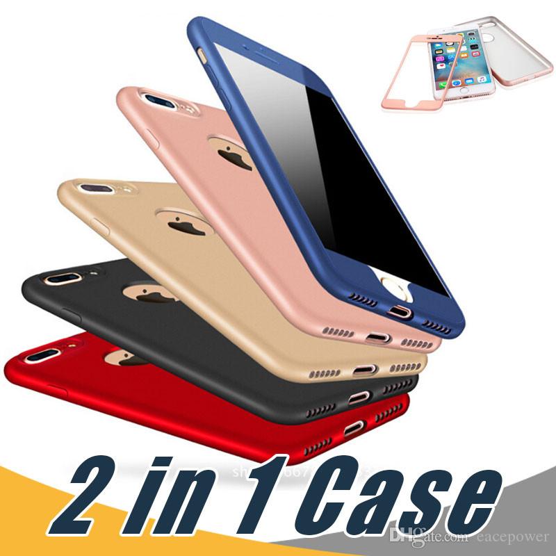 Full Body Protective 360 Degree Luxury Case Front PC Soft TPU Back Cover For iPhone X 8 7 6 Plus Samsung S8 S9 Plus J5 J7 Prime