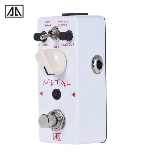 AROMA AHOR-5 Classic Heavy Metal Distortion Guitar Effect Pedal 2 Modes Aluminum Alloy Body True Bypass