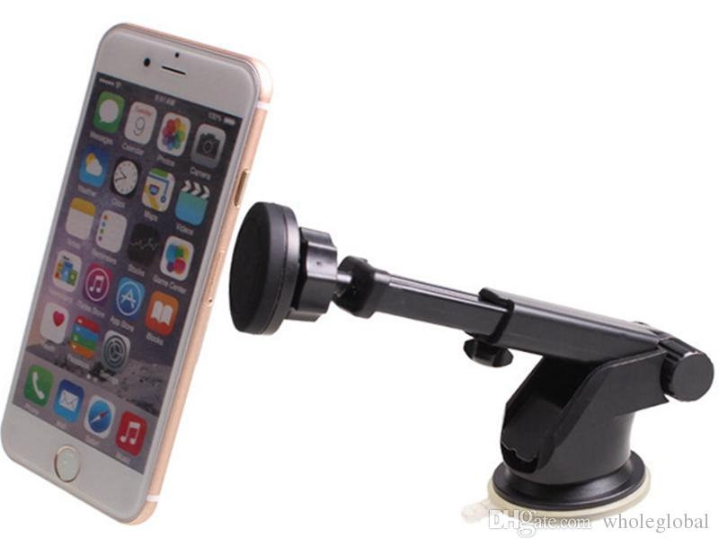 New Magnetic Adjustable One-Touch Long Neck Arm Rotatable Car Mount Cell Phone Holder Table Sucking Stand Holder for iPhone Huawei