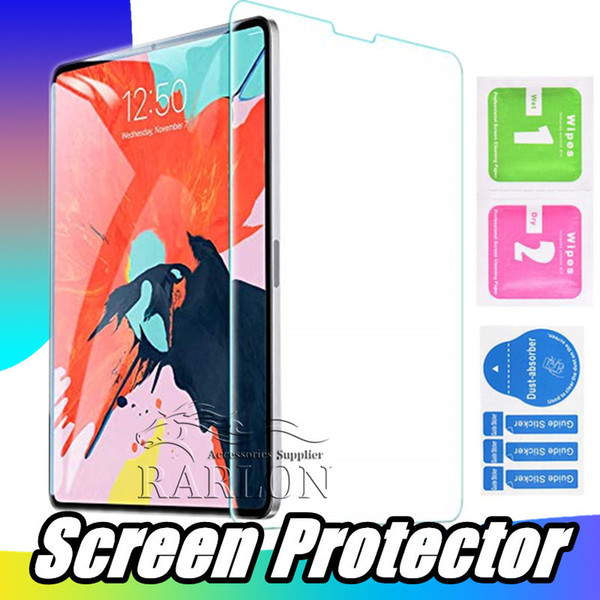 for ipad tempered glass 9h clear screen protectors for ipad pro 12.9 inch air 2 3 10.2 2019 mini 2 4 5 6 without package