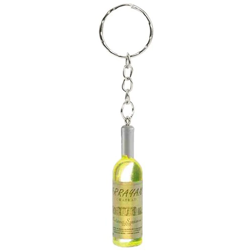 Plastic Wine Bottle Key Chain Decoration