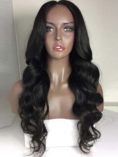 Middle Part Long Loose Wave Capless Synthetic Wig