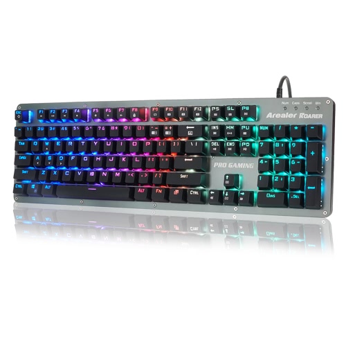 Arealer Roarer 104 Keys RGB Blue Switches Mechanical Gaming Macro Keyboard