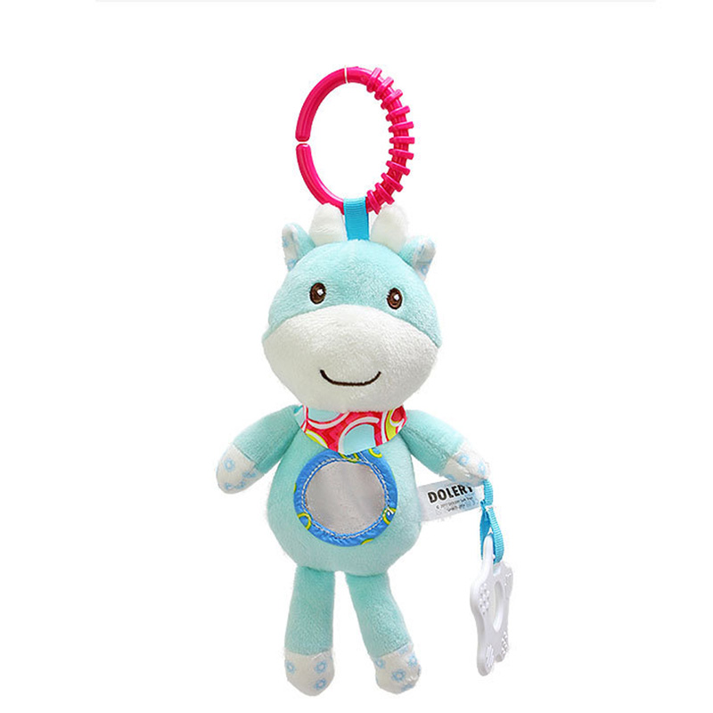 Baby Hanging Rattle Toys Soft Activity Crib Stroller Toys Animal Shape for Toddlers Baby Girls Baby Boys