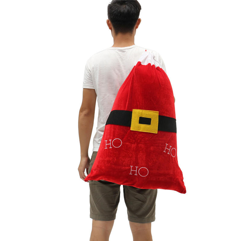 Christmas Party Home Decoration Santa Claus Backpack Toys For Kids Children Ornament Gift