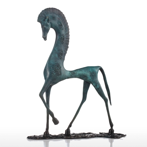 Escultura eygpt caballo Tomfeel Brozne Cobre Decoración del caballo escultura
