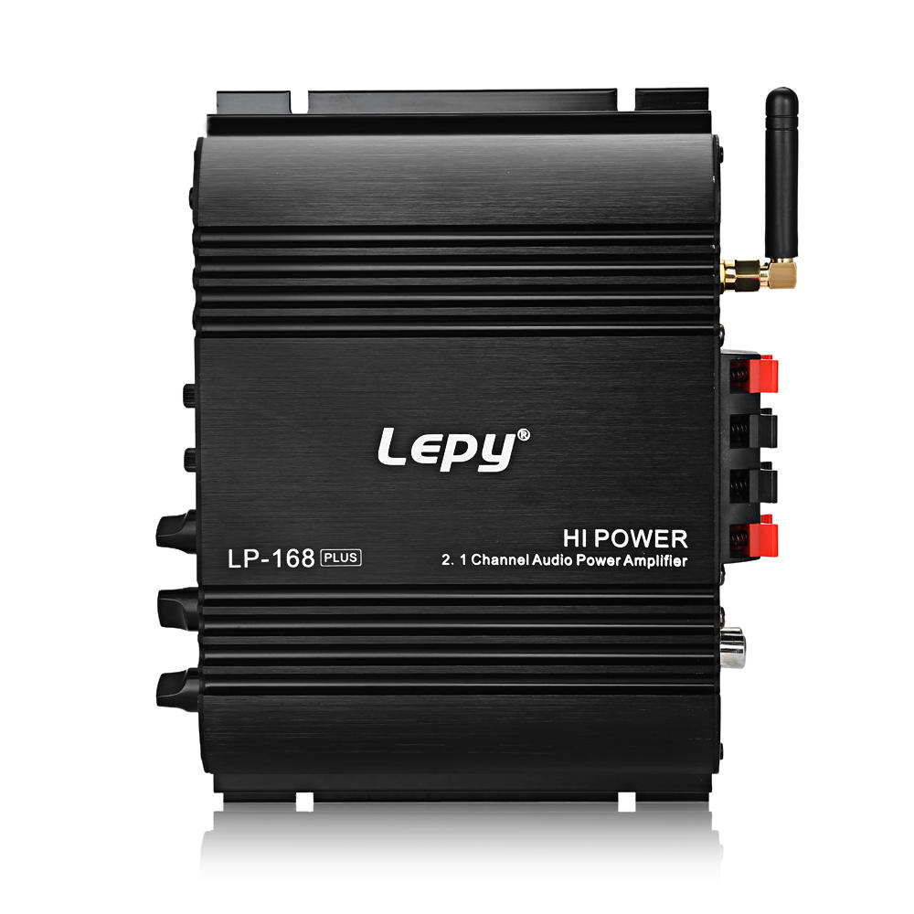 Lepy LP 168 Plus 2.1 Channel Car Amplifier 3.55MM Audio Wired Super Bass HiFi Stereo Bass Output Power
