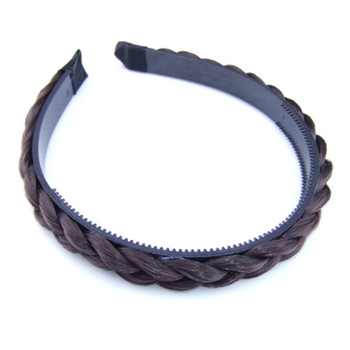 New Fashion Simple Twisted Wig Braid Hairband Toothed Headband Women Hair Accessories Decoration