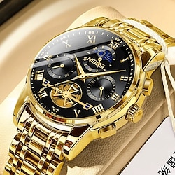 NIBOSI Mens Watches Top Brand Luxury Business Fashion Watch For Men Chronograph Sport Waterproof Quartz Clock miniinthebox