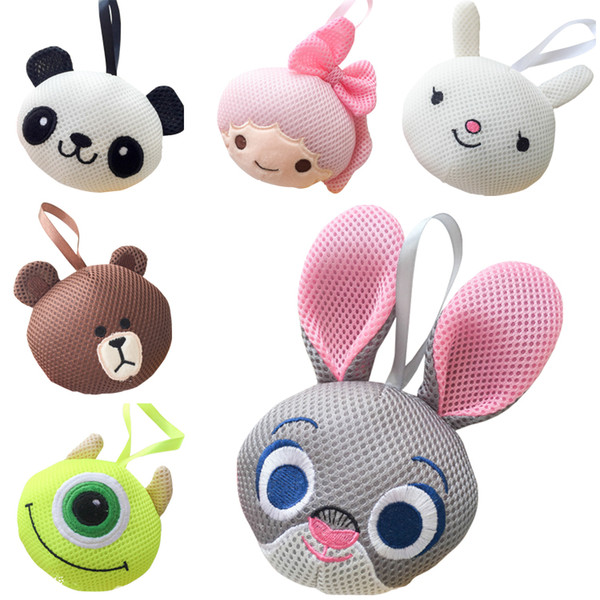 prettybaby animal model bath balls 15 styles for you to choose cute designs funny bath tools kids bath toys 20pcs/lot